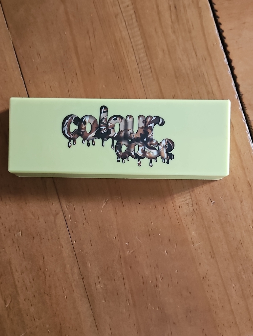 Camo Drip Logo Lime Green Eyeglass Case